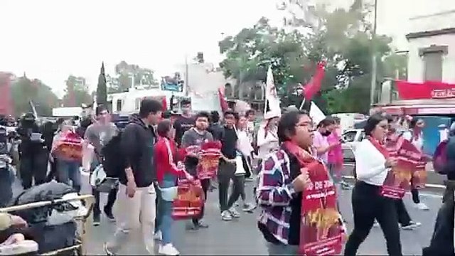 ¡Ni perdón ni olvido! Marchan colectivos a 53 años de la matanza de estudiantes