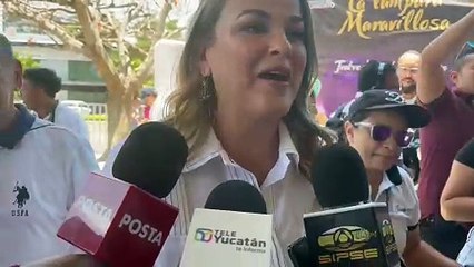 Cecilia Patrón, emocionada por la participación democrática de los meridanos