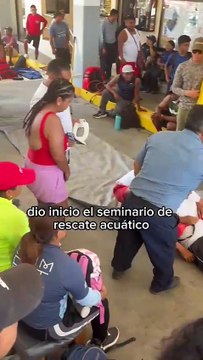 Realizan bomberos de Cabo San Lucas seminario de rescate acuático