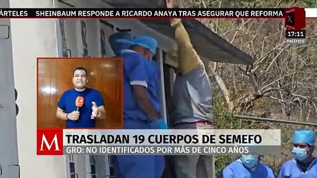 19 cuerpos del Semefo de Iguala son trasladados al Cementerio Estatal Forense de Chilpancingo