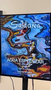 Presentan Agua Especular del pintor cubano Luis Alberto Saldaña Soto