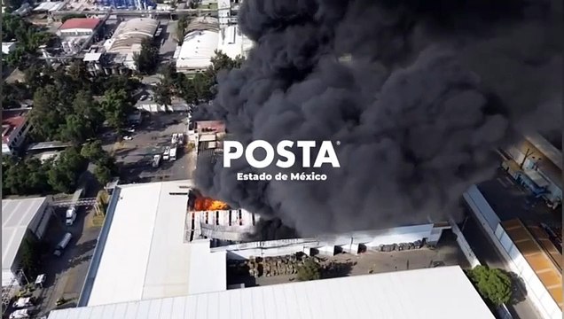 Se quema fábrica de plásticos Reyma en Ecatepec (VIDEO)