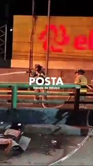 Tráiler choca contra puente Juan Pablo II en Coacalco