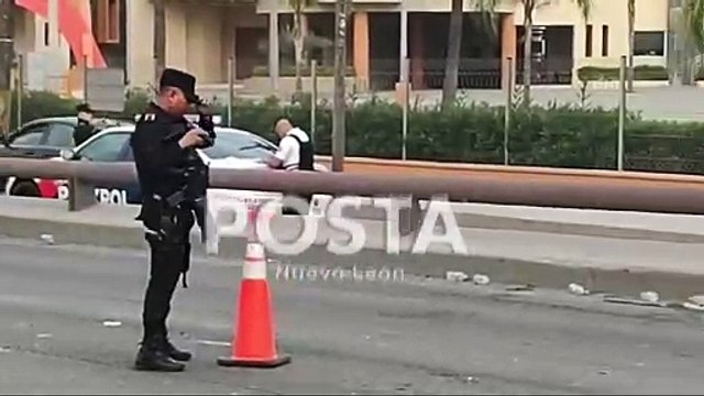 Volcadura deja cinco policías heridos en Escobedo