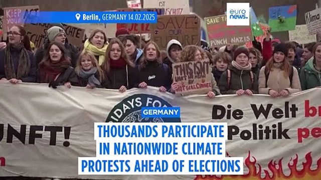 Tens of thousands of climate activists protest across Germany ahead of upcoming federal election