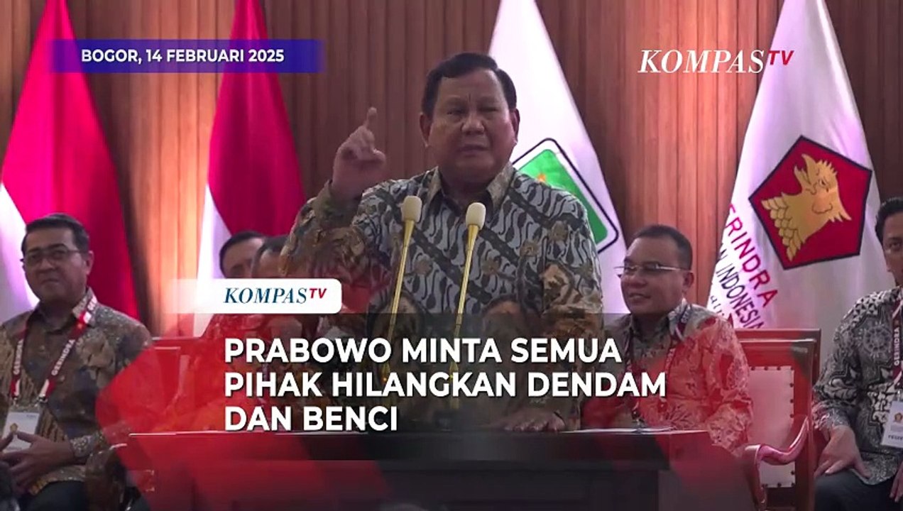 Presiden Prabowo: Bagi yang Mau Mengabdi, Tak Ada Tempat untuk Dendam dan Benci