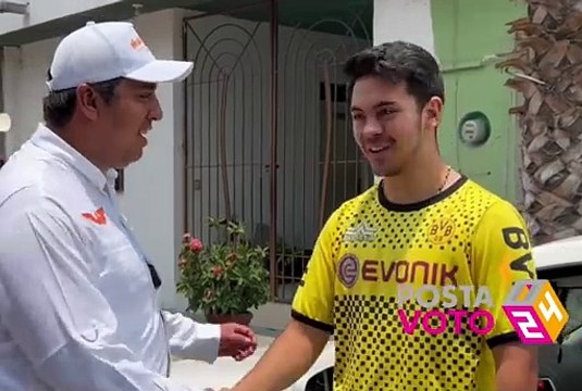 Jesús Nava presenta programa Santa Joven en Santa Catarina