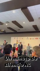 Nuevo León: Sheinbaum y empresarios guardan minuto de silencio por víctimas