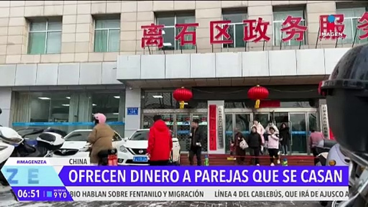 En China ofrecen dinero a las parejas que se casan