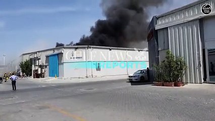 Fire breaks out at Al Quoz Industrial Area in Dubai