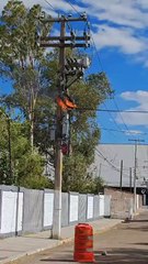 Se incendia cableado al exterior de secundaria de Durango