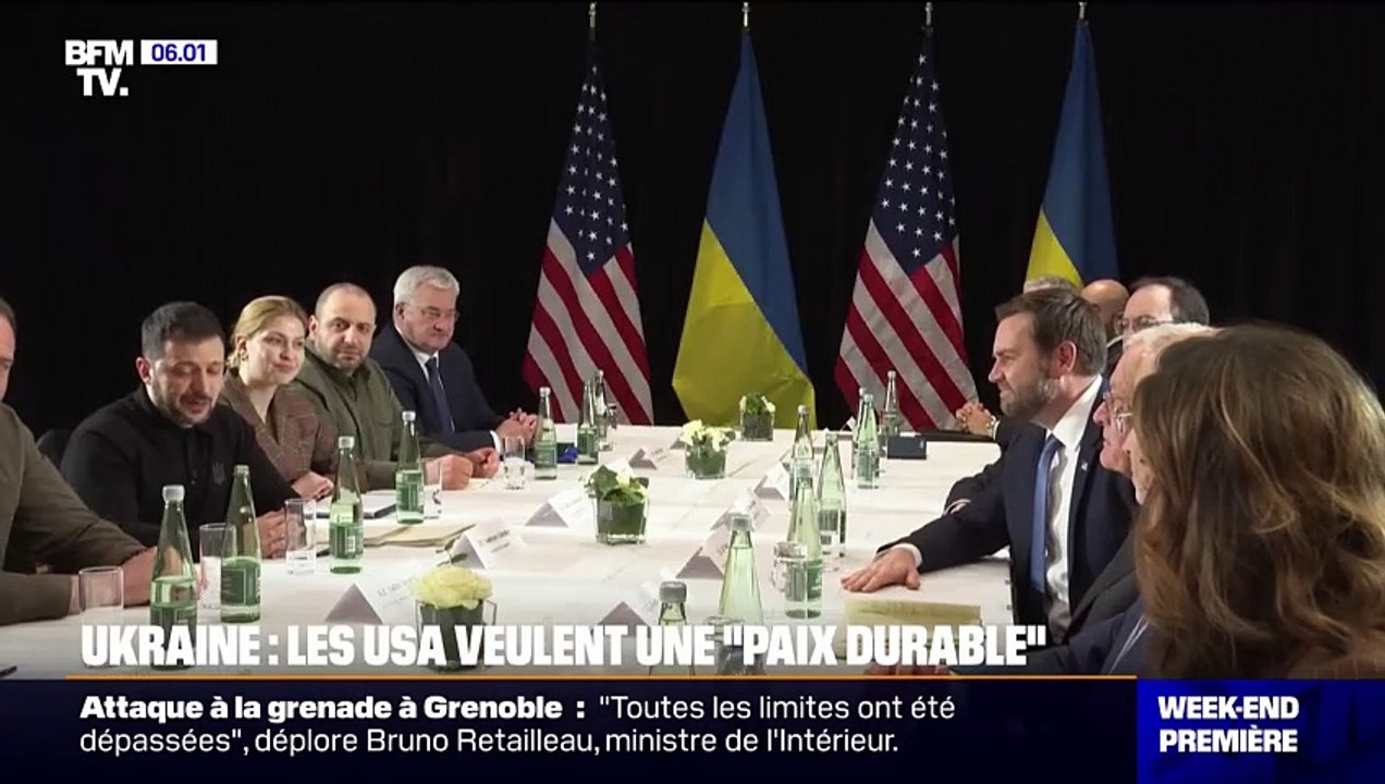 Ukraine: Volodymyr Zelensky affirme "avoir eu une bonne réunion" avec le vice-président américain, J.D. Vance