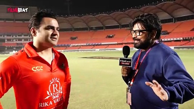 CCL 2025 : Telugu Warriors Sachiin Joshi And King Nagarjuna Fun At Uppal Stadium | Filmibeat Telugu