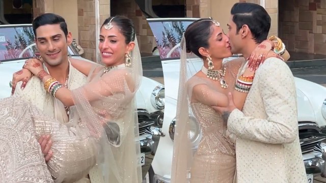 Valentine's Day पर Prateik Babbar और Priya Banerjee ने की शादी, Paparazzi को दिए शानदार पोजेज