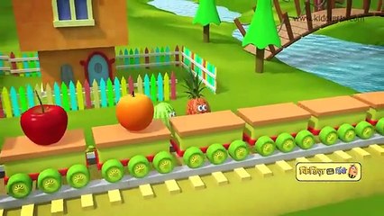 Humpty the Train on a Fruits Ride | हम्प्टी ट्रैन और उसके फल दोस्तों से मिलिए | Kiddiestv Hindi