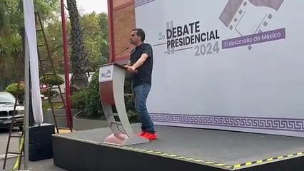 Termina Jorge Máynez ensayo para Segundo Debate Presidencial #Voto2024