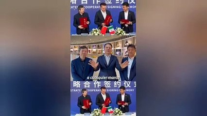 Esteban Villegas firma contrato de entendimiento con Launch Design