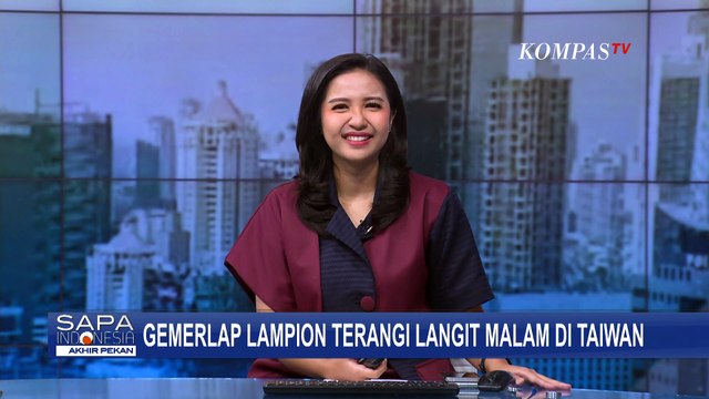 Gemerlapan! Begini Rupa Lampion Raksasa Berbentuk Ular di Langit Malam Taiwan