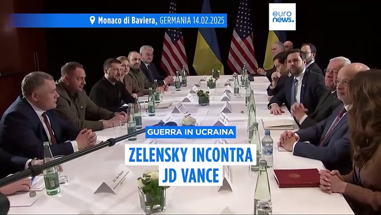 Zelensky a Monaco: "Per un accordo di pace l'Ucraina ha bisogno di garanzie di sicurezza"