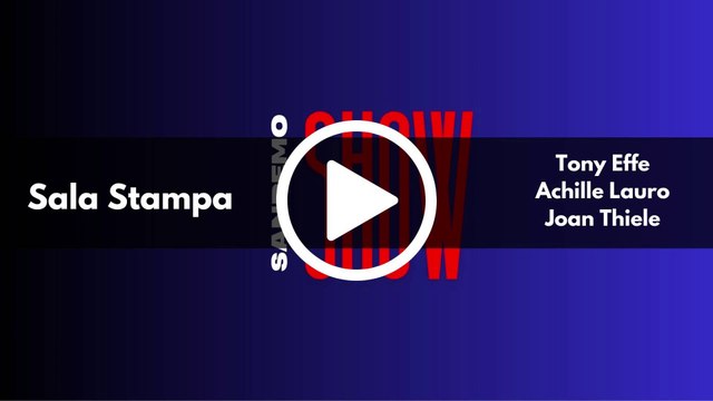 SANREMO SHOW - Domande a Tony Effe, Achille Lauro e Joan Thiele