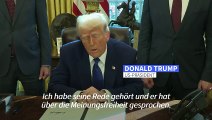 Meinungsfreiheit in Europa: Trump stimmt Vance zu