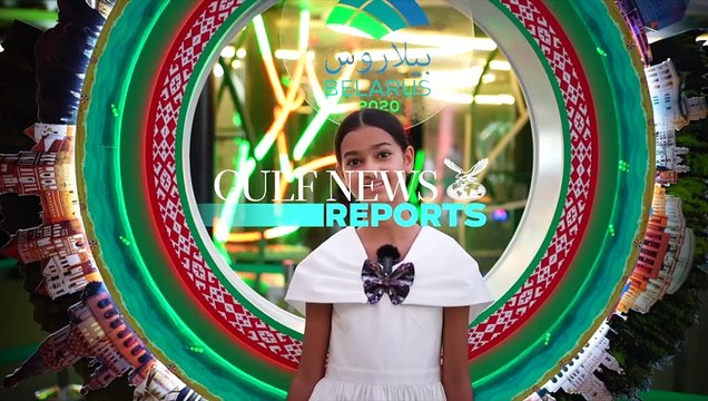Belarusian-Indian Mira Singh, the Expo 2020 Dubai opening ceremony star, tours the Belarus Pavilion