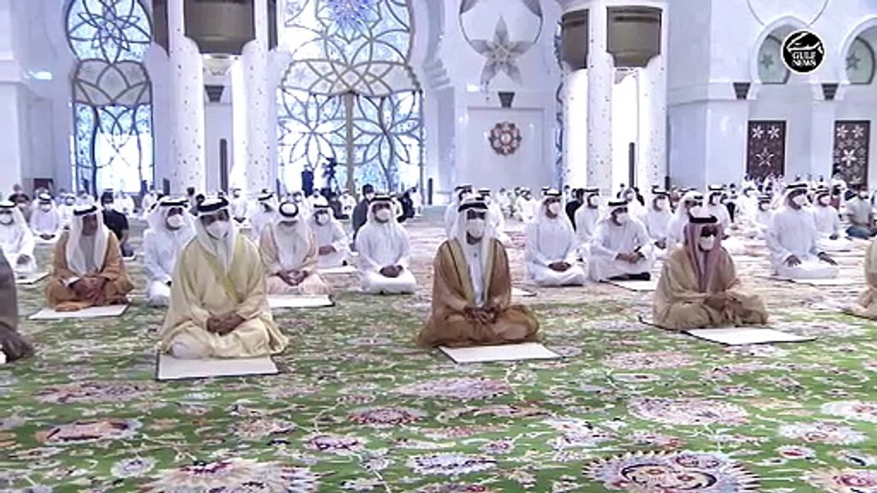 UAE President Sheikh Mohamed bin Zayed Al Nahyan performs Eid Al Adha prayers