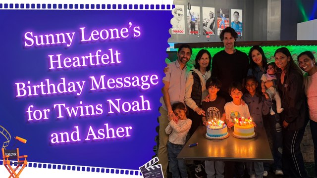 Sunny Leone Wishes Twins Noah and Asher a Happy Birthday: “You Two Are the Light of My Day”