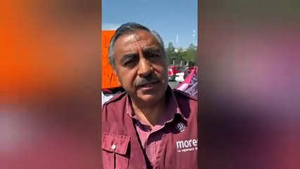 Protestan morenistas contra candidaturas municipales en Edomex (VIDEO)