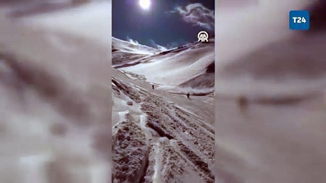 Palandöken Kayak Merkezi'nde çığ düştü!