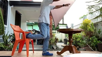 Home chair bodyweight exercises with LCIF ( low-carb intermittent fasting)