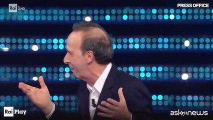 Sanremo, Benigni-show e il ringraziamento a Mattarella