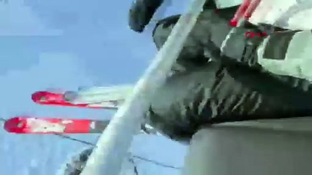 Palandöken Kayak Merkezi'nde çığ düştü: Korku dolu anlar kamerada