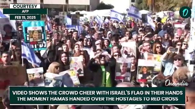 Hamas Releases Israeli Hostages| Israelis at Hostage Square, Tel Aviv, Cheer as Hamas Freed Captives