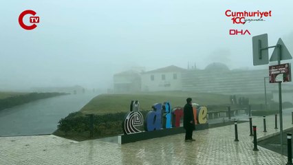 Edirne’de sis etkili oldu: Görüş mesafesi düştü!