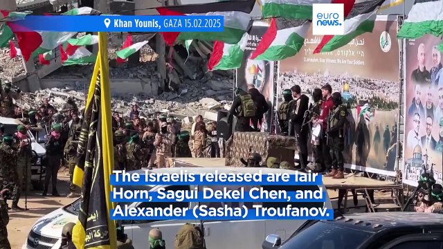 Hamas releases 3 Israeli hostages, over 300 Palestinian prisoners to be freed in return