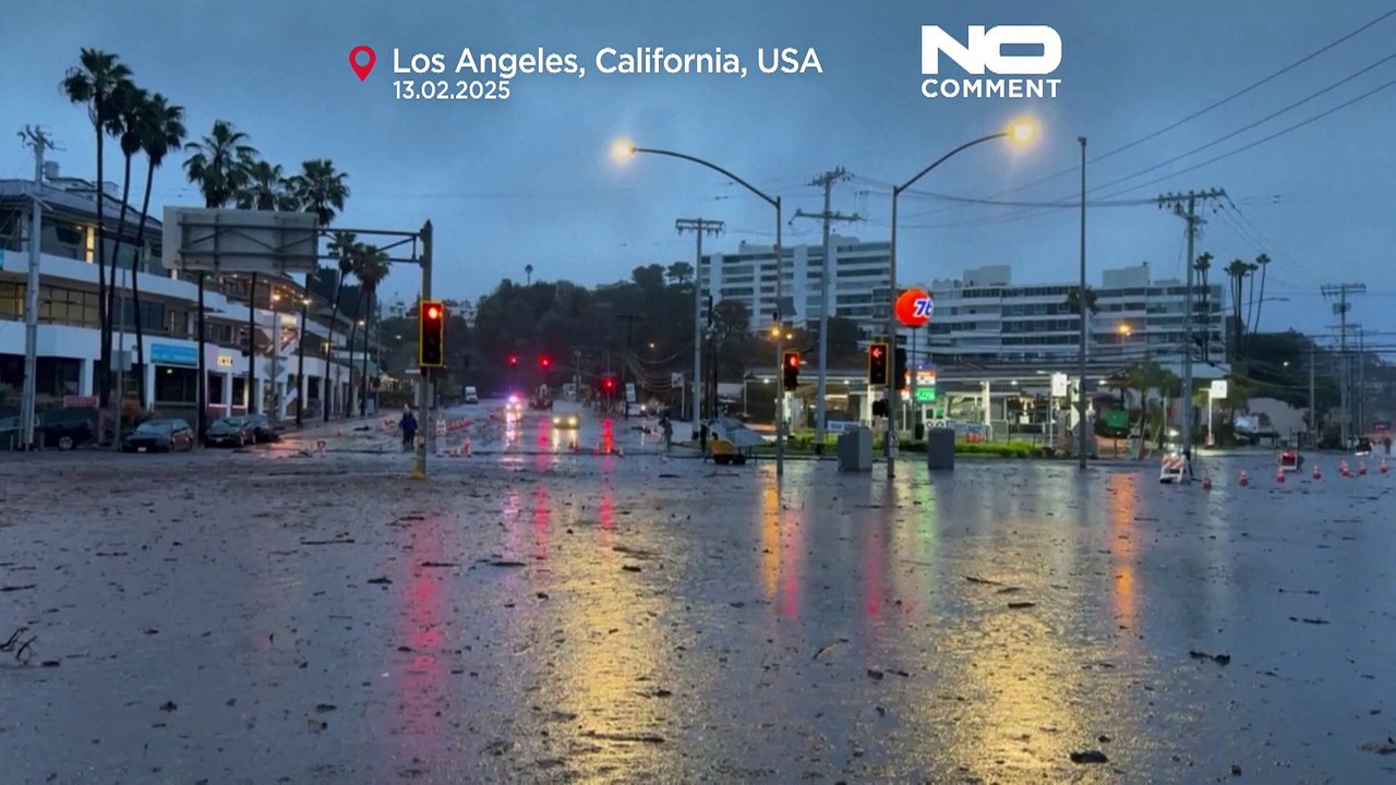 جنوب كاليفورنيا: الفيضانات تغمر المناطق التي التهمتها الحرائق قبل فترة