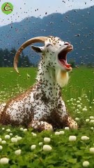 Goat_covered_in_honeycomb-bees_saved_by_rescue_team_#humanity_#animals_#goat_#rescueanimals()