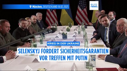 Selenskyj fordert Sicherheitsgarantien vor Treffen mit Putin