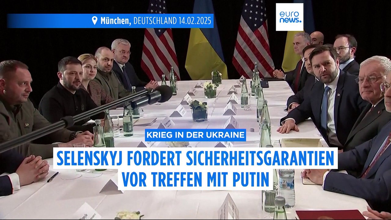 Selenskyj fordert Sicherheitsgarantien vor Treffen mit Putin