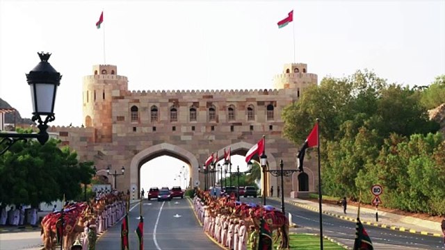 Sheikh Mohamed attends state reception at Al Alam Palace in Oman