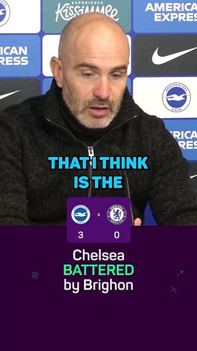 Maresca apologises after Brighton battering
