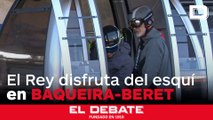 Felipe VI aprovecha las condiciones de nieve esquiando en Baqueira