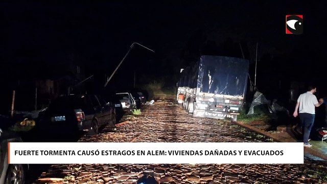 Fuerte tormenta causó estragos en Alem viviendas dañadas y evacuados