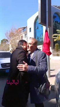 مراسم تشييع الكاتب والممثل السوري #هاني_السعدي والحضور الإعلامي طاغي على الحضور الفني الذي كان خجولاً جداً