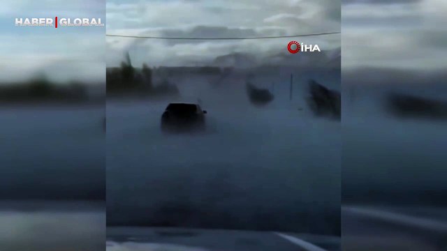 Tipi ve sis sürücülere zor anlar yaşattı!