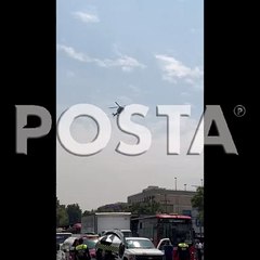 Helicóptero ambulancia de la SSC, traslada a menor de edad por quemaduras