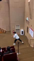 Amazing athletic skills of a young boy