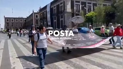 Protestan alumnos y docentes del oriente de Edoméx