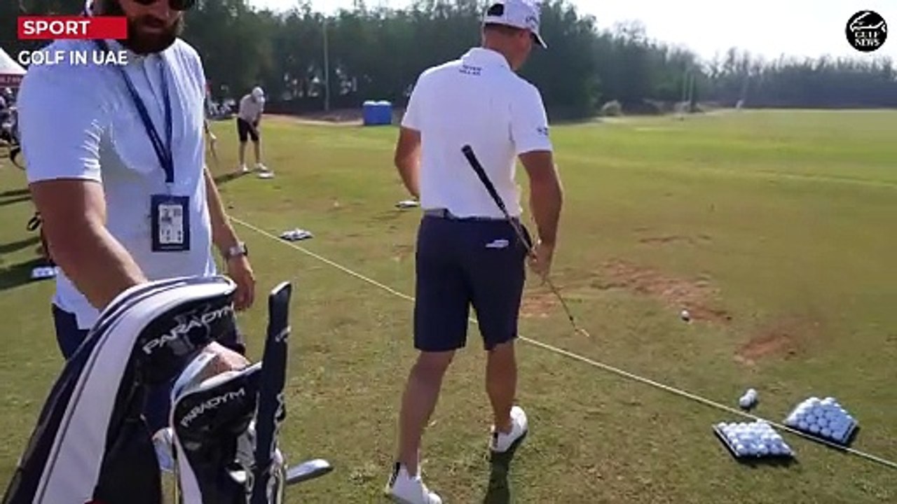 Oliver Wilson DP World Tour player driving range session